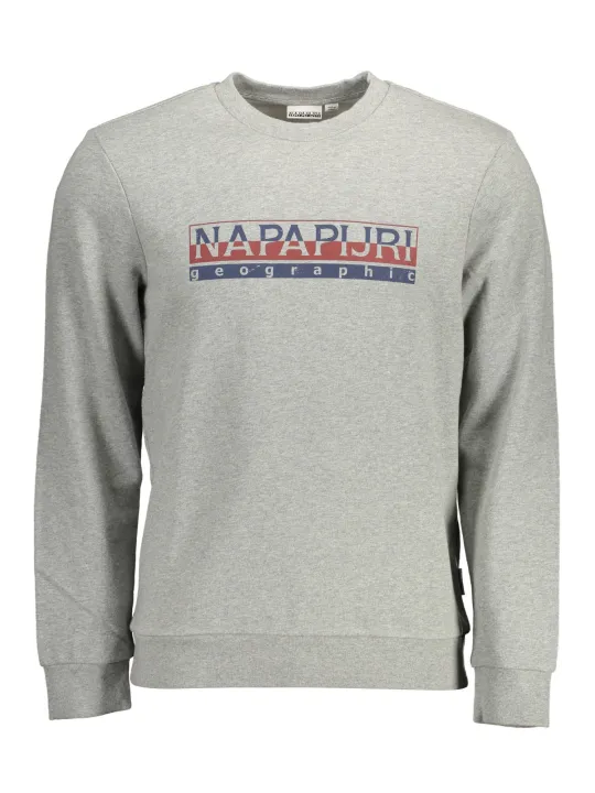 "Napapijri Sweatshirts im Sale | Napapijri Grigio Komfort-Sweatshirt mit Aufdruck online kaufen"|Planet-Deluxe