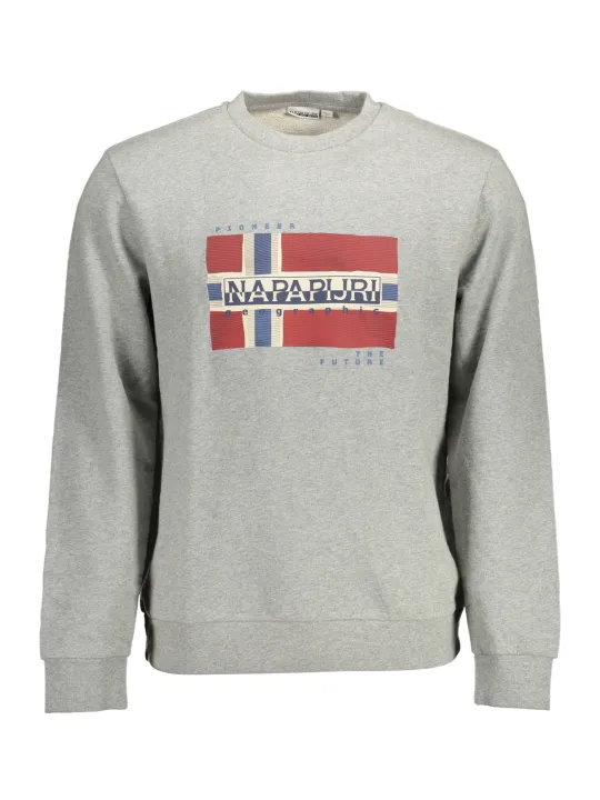 "Napapijri Sweatshirts im Sale | Napapijri Grau Sweatshirt – Komfort & Stil für Abenteuer & Alltag online kaufen"|Planet-Deluxe