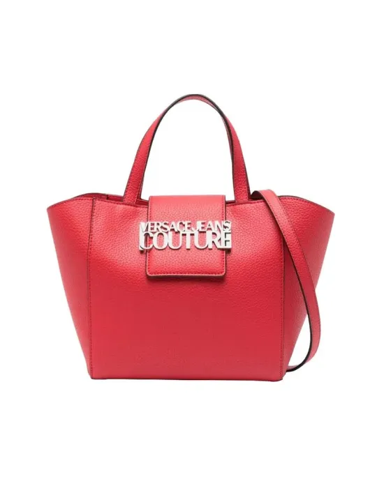 Lachsrosa Versace Lederhandtasche