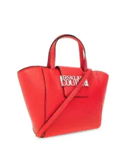 Pink Versace Jeans Leder Handtasche