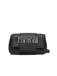Schwarze Leder Umhängetasche Versace Jeans