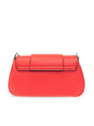 Korallenfarbene Versace Jeans Umhängetasche Leder