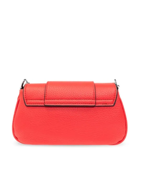 Korallenfarbene Versace Jeans Umhängetasche Leder