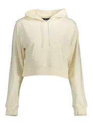 "Calvin Klein Sweatshirts im Sale | Calvin Klein Cropped Hoodie Cremefarben online kaufen"|Planet-Deluxe