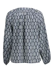KOCCA Romilda Langarmbluse - Floraler Print, Asymmetrisch