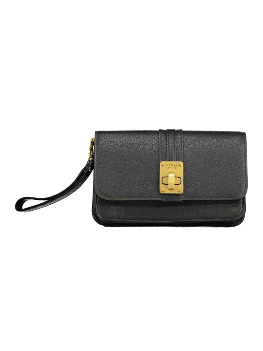 Elegante GUESS Geldbörse Schwarz mit Handyfach & Details