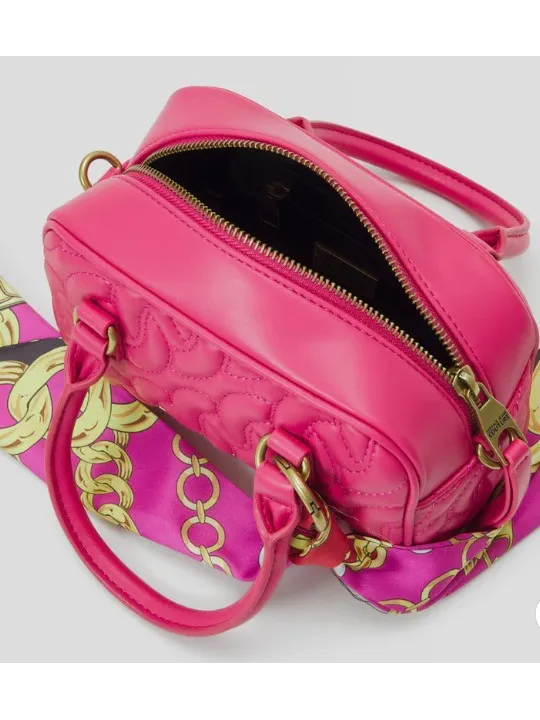 Rosa Versace Jeans Handtasche mit Kette
