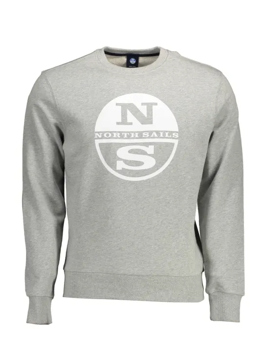"North Sails Sweatshirts im Sale | North Sails Graues Langarm-Sweatshirt online kaufen"|Planet-Deluxe