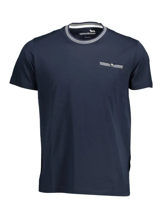 "Harmont & Blaine Startseite im Sale | HARMONT &amp BLAINE KURZARM-T-SHIRT FÜR HERREN BLAU online kaufen"|Planet-Deluxe