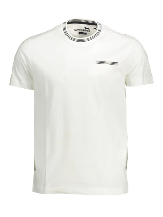 "Harmont & Blaine Startseite im Sale | HARMONT &amp BLAINE KURZARM-T-SHIRT FÜR HERREN WEISS online kaufen"|Planet-Deluxe