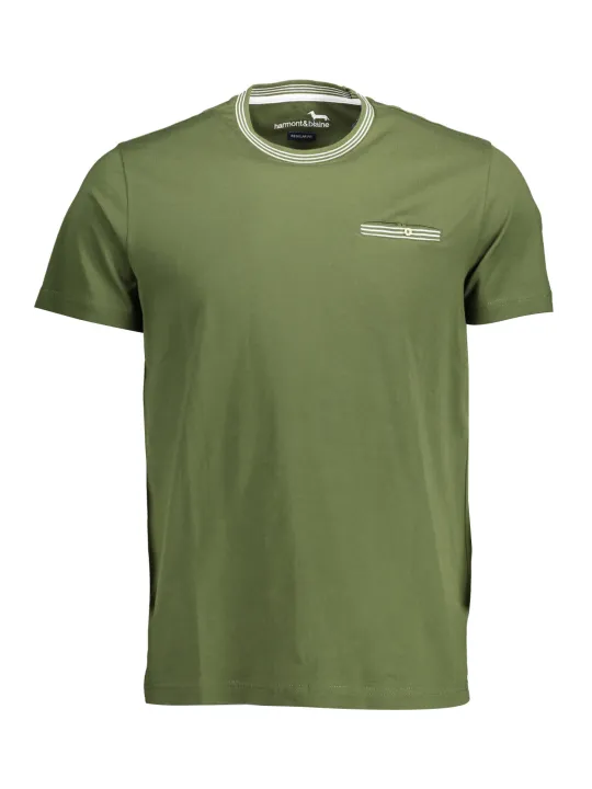 "Harmont & Blaine Startseite im Sale | HARMONT &amp BLAINE GRÜNES KURZARM-T-SHIRT FÜR HERREN online kaufen"|Planet-Deluxe