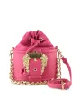 Rosa Versace Jeans Schultertasche Leder