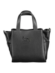 Exklusive Zeitlose BYBLOS Handtasche aus schwarzem Leder
