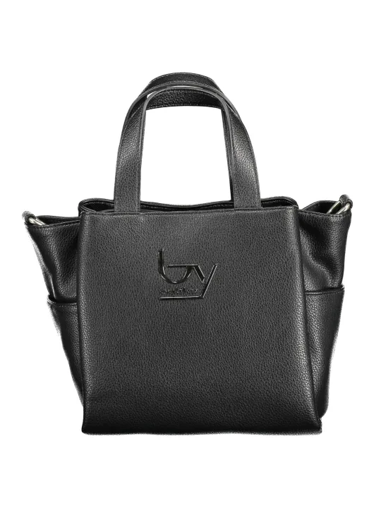 Exklusive Zeitlose BYBLOS Handtasche aus schwarzem Leder