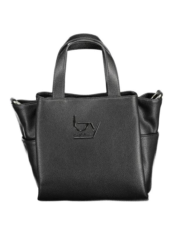 Exklusive Zeitlose BYBLOS Handtasche aus schwarzem Leder