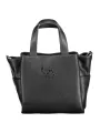 Exklusive Zeitlose BYBLOS Handtasche aus schwarzem Leder
