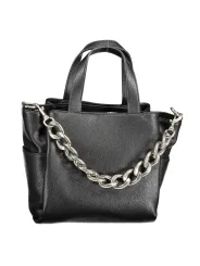 Exklusive Zeitlose BYBLOS Handtasche aus schwarzem Leder