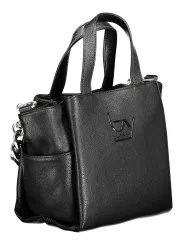 Exklusive Zeitlose BYBLOS Handtasche aus schwarzem Leder