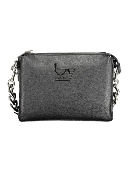 "BYBLOS Elegante Schwarze Ledertasche - Einzigartiges Stück"