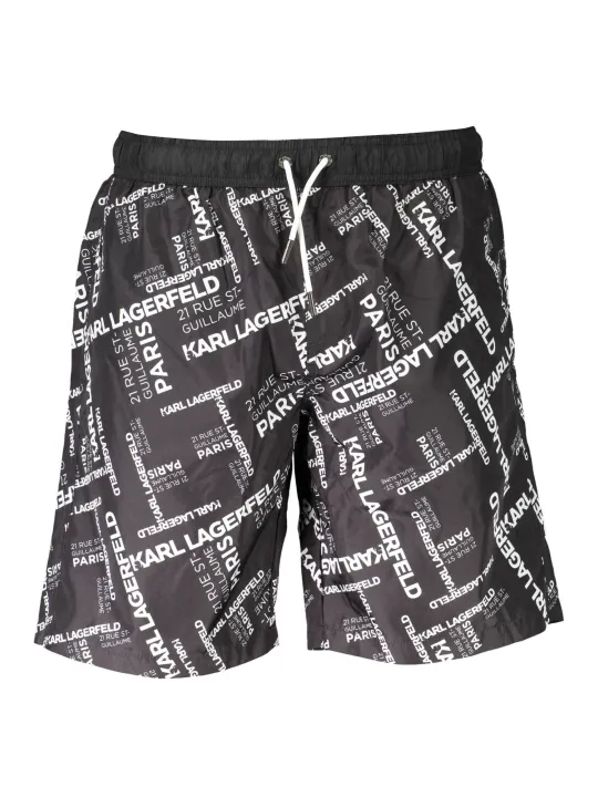 "Karl Lagerfeld Beachwear Badehosen im Sale | Karl Lagerfeld Beachwear KL20MBL01_NERO_BLACK online kaufen"|Planet-Deluxe
