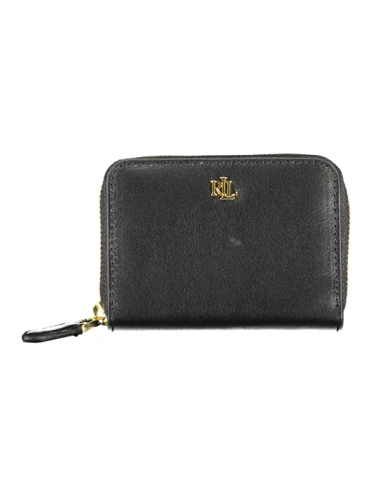 RALPH LAUREN: Elegante Schwarze Leder Geldbörse