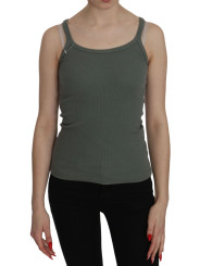 Tops & T-Shirts Chic Green Spaghetti Strap Casual Tank Top 170,00 € 7333413030771 | Planet-Deluxe