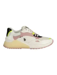 "Weiß-Pinke U.S. Polo Assn. Sneaker – Stilvoll & Sportlich"