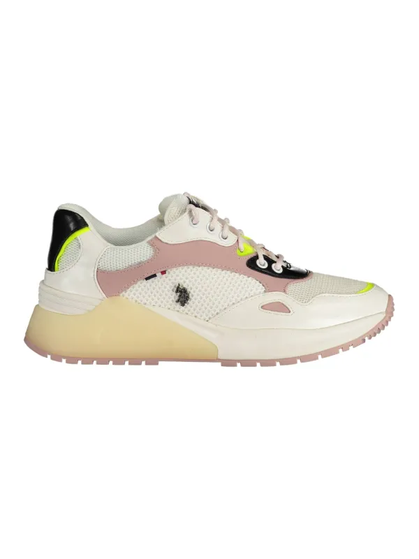 "Weiß-Pinke U.S. Polo Assn. Sneaker – Stilvoll & Sportlich" "Weiß-Pinke U.S. Polo Assn. Sneaker – Stilvoll & Sportlich"