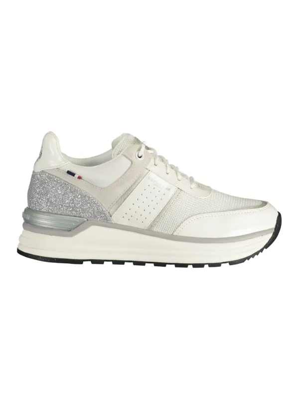 Stilvolle U.S. Polo Assn. Sneaker in Weiß mit Glitzer Stilvolle U.S. Polo Assn. Sneaker in Weiß mit Glitzer
