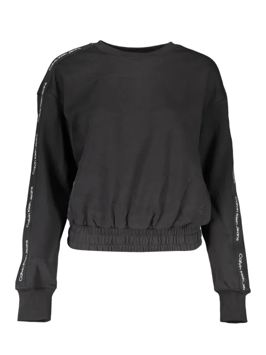 "Calvin Klein Sweatshirts im Sale | Calvin Klein Black Contrast Sweatshirt online kaufen"|Planet-Deluxe