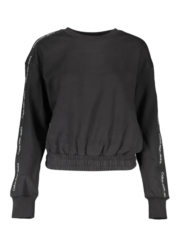 "Calvin Klein Sweatshirts im Sale | Calvin Klein Black Contrast Sweatshirt online kaufen"|Planet-Deluxe