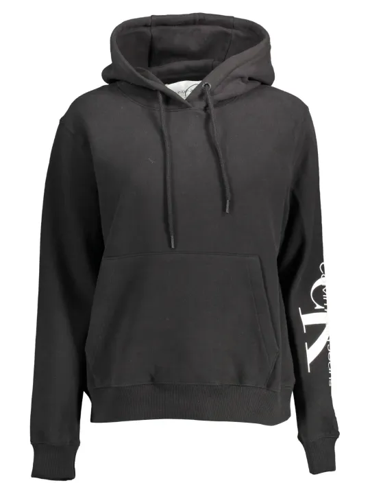 "Calvin Klein Sweatshirts im Sale | Calvin Klein Schwarzer Kapuzenpullover Eleganz  online kaufen"|Planet-Deluxe