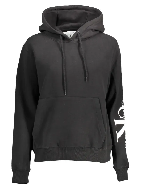 "Calvin Klein Sweatshirts im Sale | Calvin Klein Schwarzer Kapuzenpullover Eleganz  online kaufen"|Planet-Deluxe