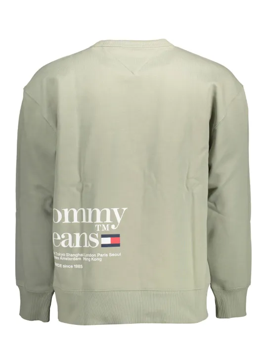 "Tommy Hilfiger Sweatshirts im Sale | Tommy Hilfiger Bio Langarm Sweatshirt Grün online kaufen"|Planet-Deluxe