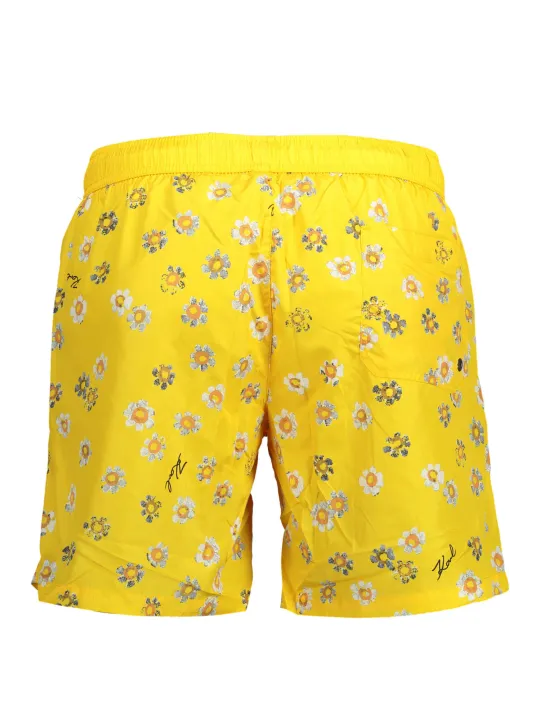 "Karl Lagerfeld Beachwear Badehosen im Sale | Karl Lagerfeld Beachwear Gelbe Florale Badehose online kaufen"|Planet-Deluxe