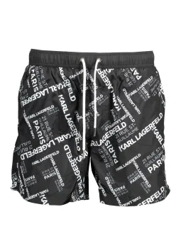 "Karl Lagerfeld Stilvolle Schwarze Badehose - Beachwear"