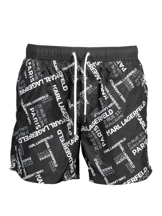 "Karl Lagerfeld Beachwear Badehosen im Sale | Karl Lagerfeld Beachwear Stilvolle Schwarz Badehose online kaufen"|Planet-Deluxe
