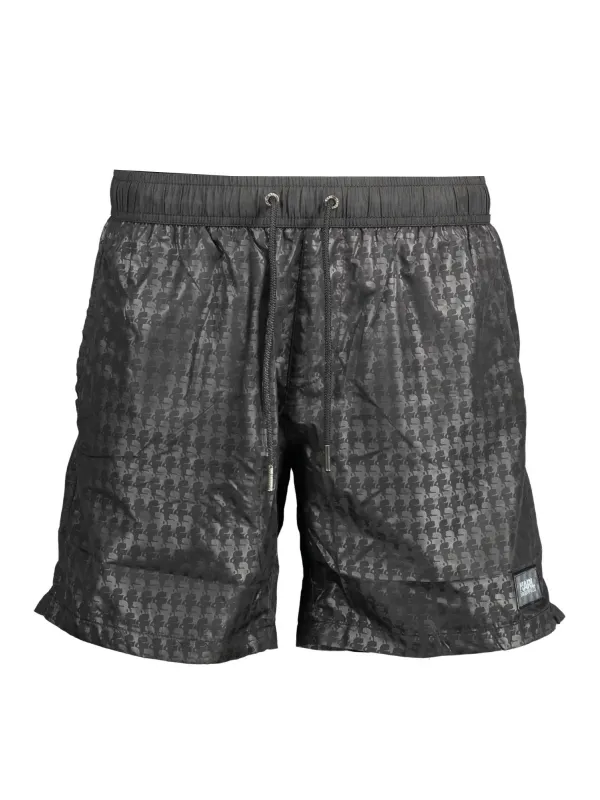 "Karl Lagerfeld Beachwear Badehosen im Sale | Karl Lagerfeld Badeshorts KL22MBM12 Nero online kaufen"|Planet-Deluxe