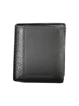Tommy Hilfiger Elegante Schwarzleder Geldbörse