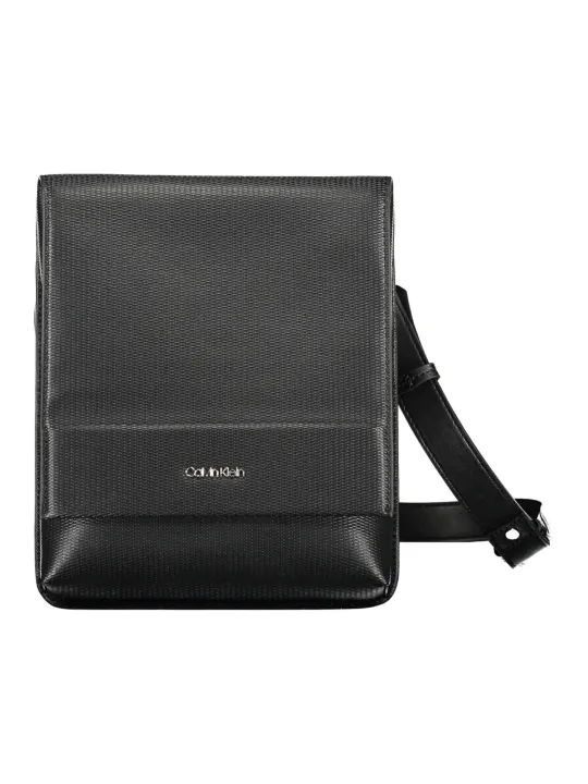 "Calvin Klein Messenger Bags im Sale | Calvin Klein Elegante Messenger Bag Schwarz Leder Nachhaltig online kaufen"|Planet-Deluxe
