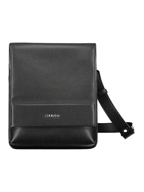 "Calvin Klein Messenger Bags im Sale | Calvin Klein Elegante Messenger Bag Schwarz Leder Nachhaltig online kaufen"|Planet-Deluxe