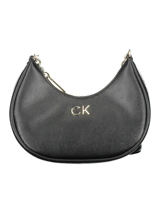 "Calvin Klein Einzelstücke & Seltenheiten im Sale | Calvin Klein Halbmond Kettentasche - Schwarz & Gold online kaufen"|Planet-Deluxe