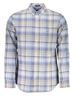 GANT Hemd Azurblau Bio-Baumwolle Regular Fit