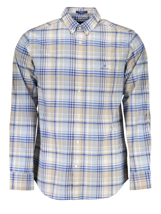 GANT Hemd Azurblau Bio-Baumwolle Regular Fit