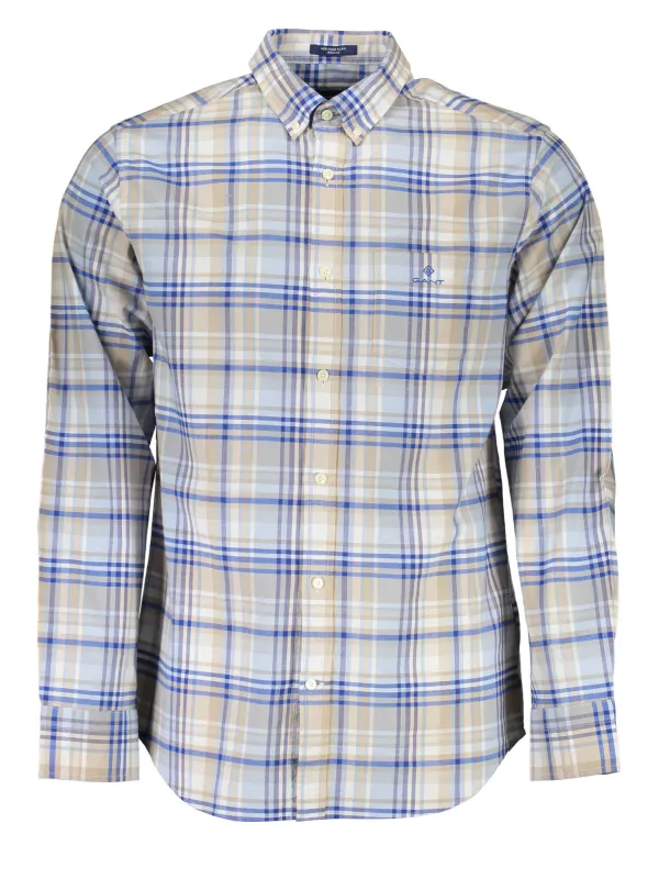 GANT Hemd Azurblau Bio-Baumwolle Regular Fit GANT Hemd Azurblau Bio-Baumwolle Regular Fit