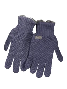 Elegante Harmont Blaine Blaue Handschuhe für Stil