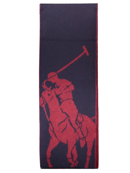 "RALPH LAUREN Schals im Sale | Ralph Lauren Schal Marineblau-Rot Eleganz online kaufen"|Planet-Deluxe