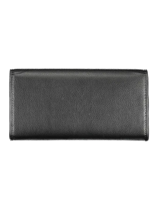 Tommy Hilfiger Elegante Schwarze Ledergeldbörse mit Logo