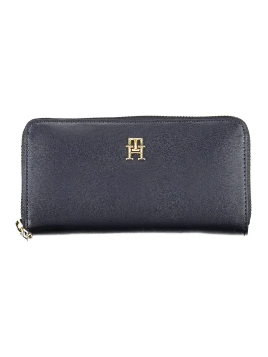 "Tommy Hilfiger Leder-Geldbörse – Stilvoll mit Gold-Details"