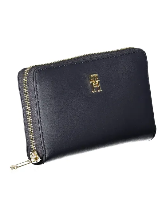 "Tommy Hilfiger Leder-Geldbörse – Stilvoll mit Gold-Details"